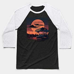 sunset classic car Baseball T-Shirt